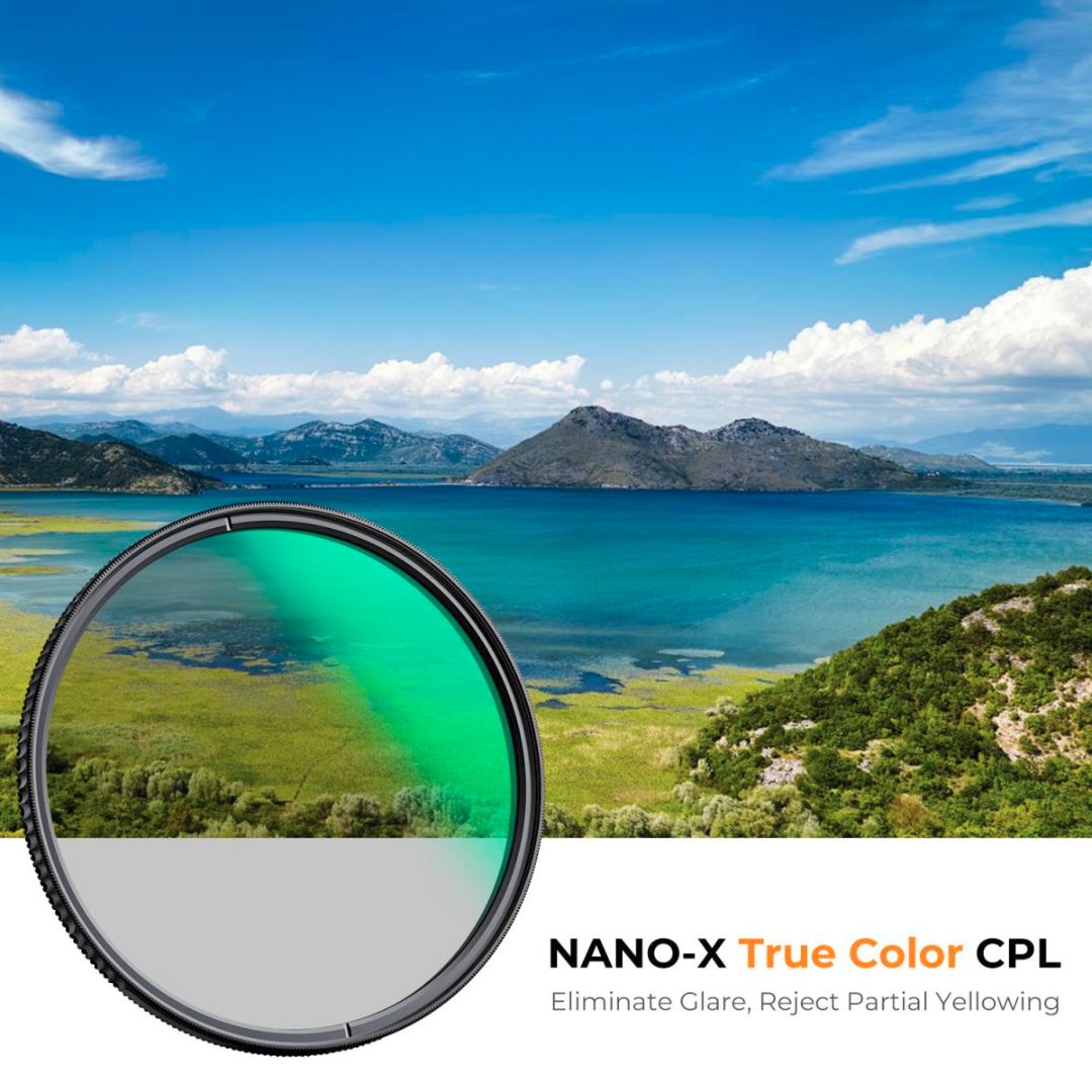 K&F Concept 52mm CPL Filter True Color Circular Polarizer 28 Multi-Layer Coatings Nano-X KF01.2365 - 2